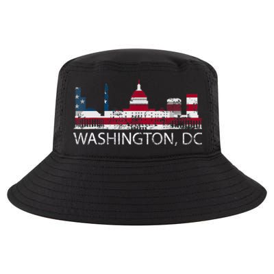 Washington DC Capitol Hill USA Flag Souvenir Design TShirt Cool Comfort Performance Bucket Hat