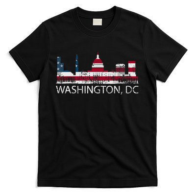Washington DC Capitol Hill USA Flag Souvenir Design TShirt T-Shirt