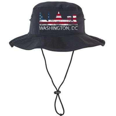 Washington DC Capitol Hill USA Flag Souvenir Design TShirt Bucket Hat
