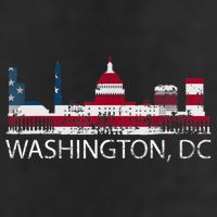 Washington DC Capitol Hill USA Flag Souvenir Design TShirt 11oz C Handle Ceramic Mug
