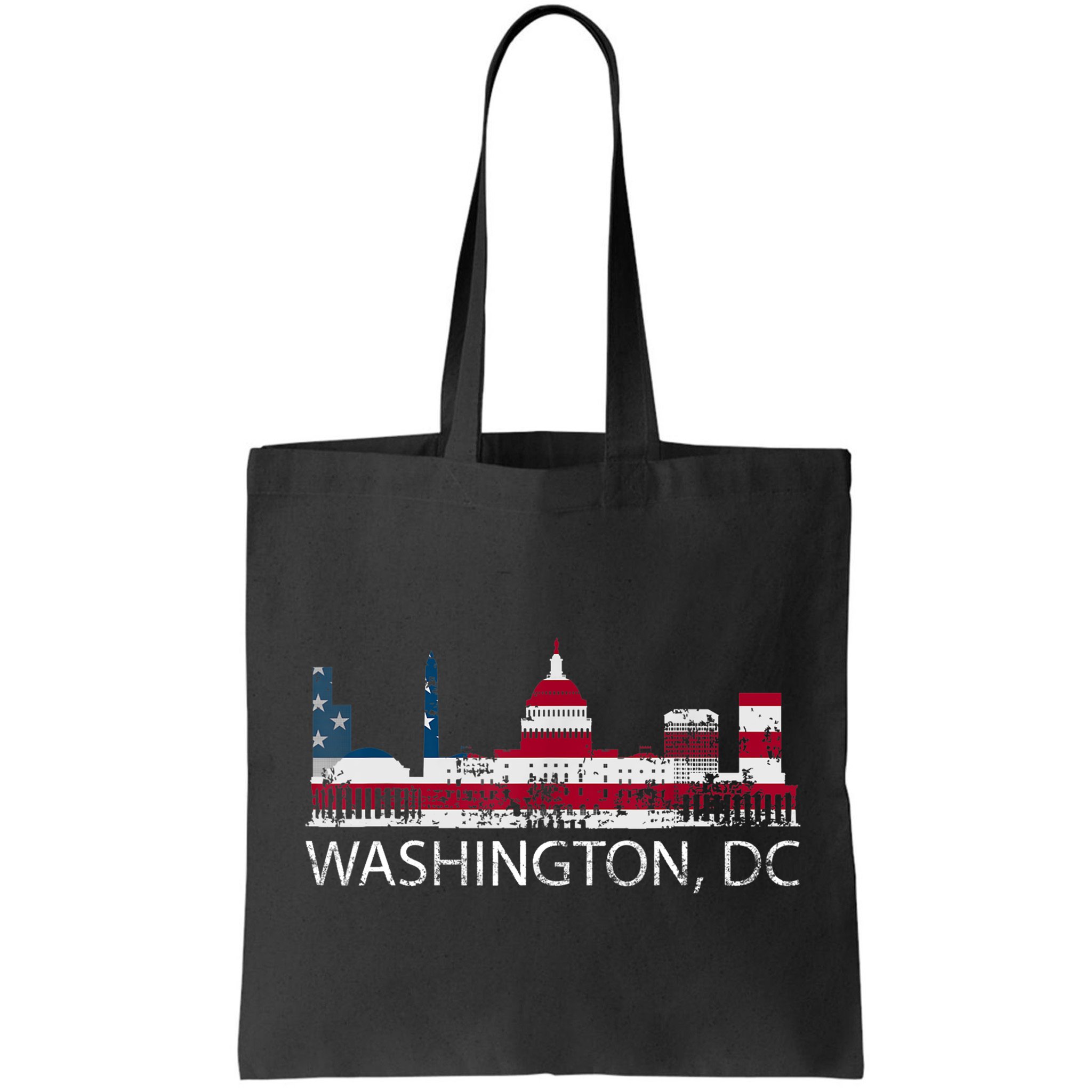 Washington DC Capitol Hill USA Flag Souvenir Design TShirt Bag