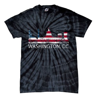 Washington DC Capitol Hill USA Flag Souvenir Design TShirt Tie-Dye T-Shirt