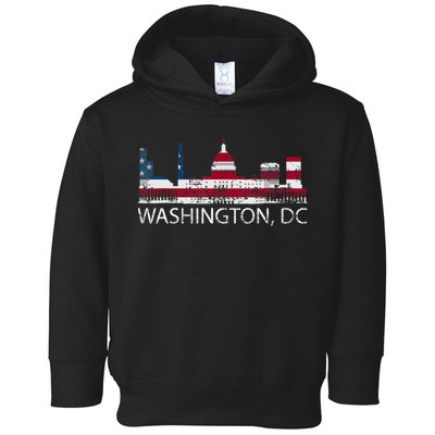 Washington DC Capitol Hill USA Flag Souvenir Design TShirt Toddler Hoodie