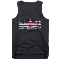 Washington DC Capitol Hill USA Flag Souvenir Design TShirt Tank Top
