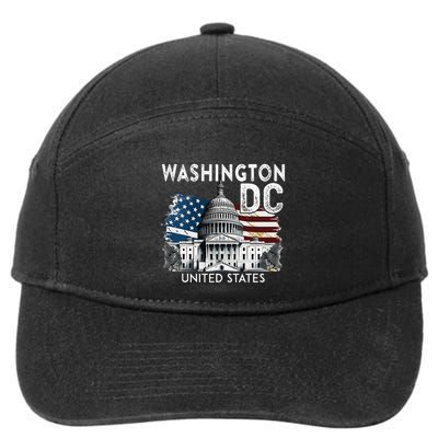 Washington Dc Capitol Hill Usa Souvenirs 7-Panel Snapback Hat