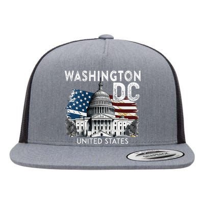 Washington Dc Capitol Hill Usa Souvenirs Flat Bill Trucker Hat