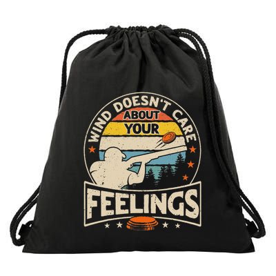 Wind DoesnT Care About Feelings Clay Trap Skeet Shooting Drawstring Bag