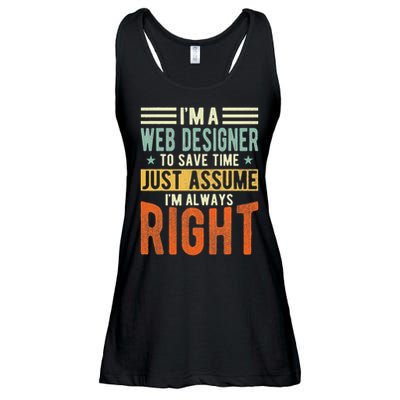 Web Designer Design I´m Always Right Web Designer Ladies Essential Flowy Tank