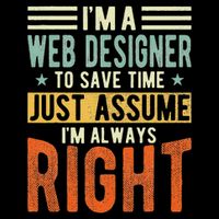 Web Designer Design I´m Always Right Web Designer 16 in Basic Backpack