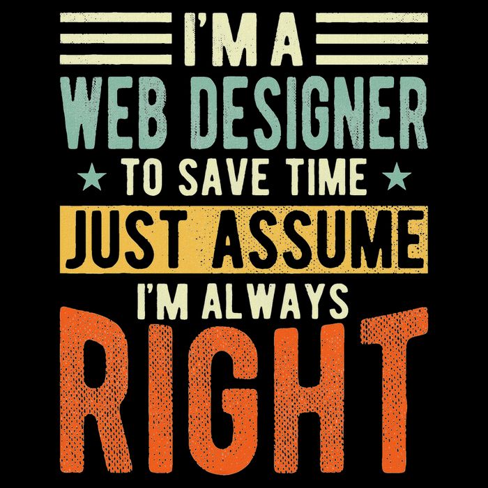 Web Designer Design I´m Always Right Web Designer 16 in Basic Backpack
