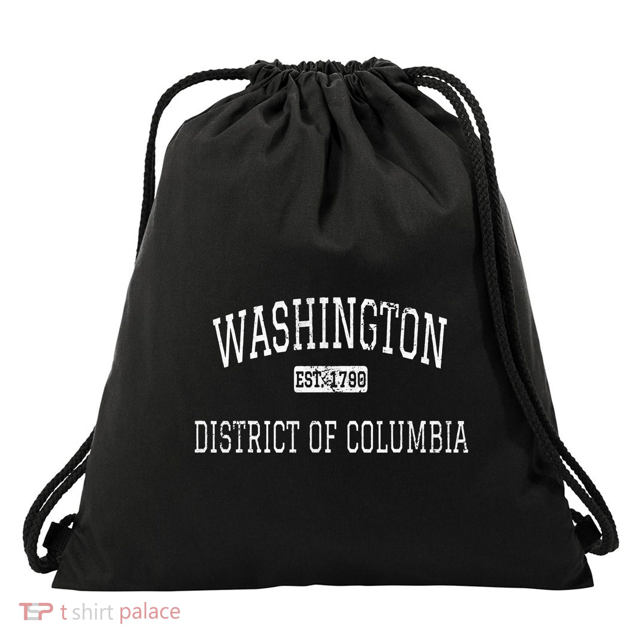 Washington Dc Dc Vintage Drawstring Bag