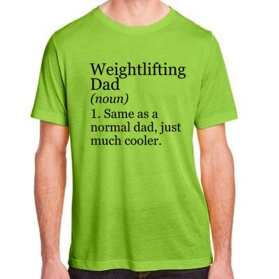 Weightlifting Dad Definition Funny Sarcastic Workout Gym Gift Adult ChromaSoft Performance T-Shirt