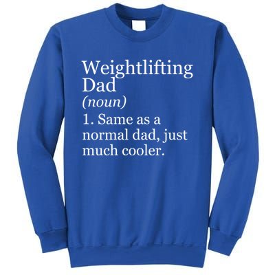 Weightlifting Dad Definition Funny Sarcastic Workout Gym Gift Sweatshirt