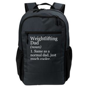 Weightlifting Dad Definition Funny Sarcastic Workout Gym Gift Daily Commute Backpack