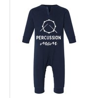 Womens Drumline Drums Drummer Marching Band Percussion Mom Infant Fleece One Piece