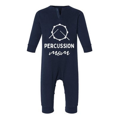 Womens Drumline Drums Drummer Marching Band Percussion Mom Infant Fleece One Piece