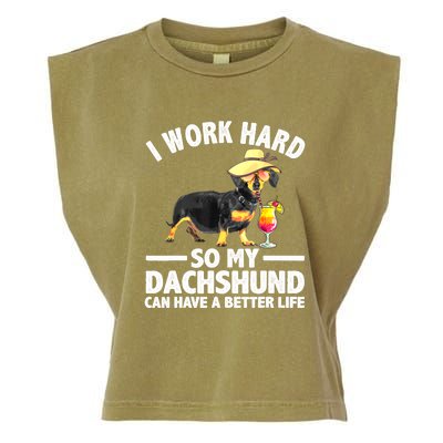 Wiener Dog Dachshund Lovers Cool Dachshund Gift Garment-Dyed Women's Muscle Tee