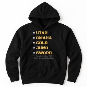 Ww2 D Day Beaches World War 2 Army Hero Normandy Landings Hoodie