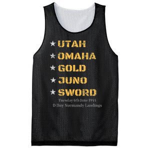 Ww2 D Day Beaches World War 2 Army Hero Normandy Landings Mesh Reversible Basketball Jersey Tank