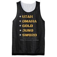 Ww2 D Day Beaches World War 2 Army Hero Normandy Landings Mesh Reversible Basketball Jersey Tank