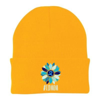 World Diabetes Day Type 1 Diabetes Sunflower T1d Mom Wife Great Gift Knit Cap Winter Beanie