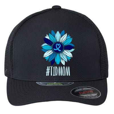 World Diabetes Day Type 1 Diabetes Sunflower T1d Mom Wife Great Gift Flexfit Unipanel Trucker Cap