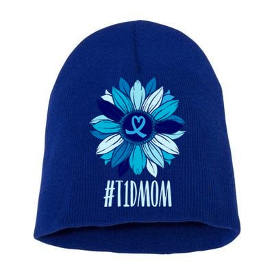 World Diabetes Day Type 1 Diabetes Sunflower T1d Mom Wife Great Gift Short Acrylic Beanie