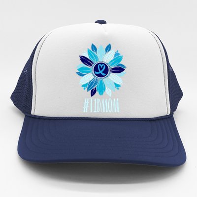 World Diabetes Day Type 1 Diabetes Sunflower T1d Mom Wife Great Gift Trucker Hat