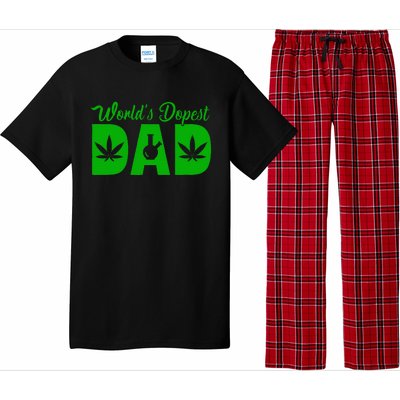 Worlds Dopest Dad Marijuana Bong Weed Pajama Set