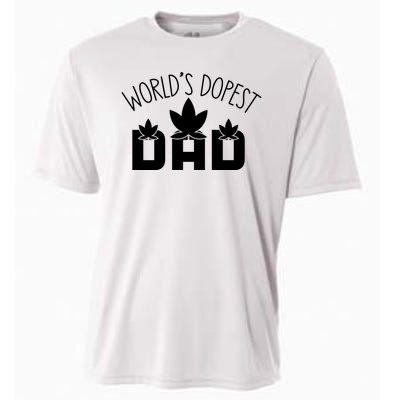 World's Dopest Dad Funny Quotes For Dad Cooling Performance Crew T-Shirt