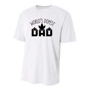 World's Dopest Dad Funny Quotes For Dad Youth Performance Sprint T-Shirt