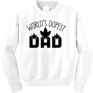 World's Dopest Dad Funny Quotes For Dad Kids Sweatshirt