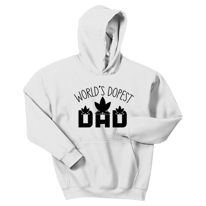 World's Dopest Dad Funny Quotes For Dad Kids Hoodie