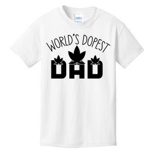 World's Dopest Dad Funny Quotes For Dad Kids T-Shirt