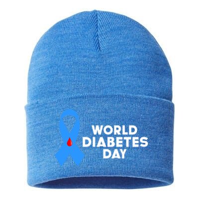 World Diabetes Day Cool Gift Diabetes Cool Gift Diabetes Awareness Gift Sustainable Knit Beanie