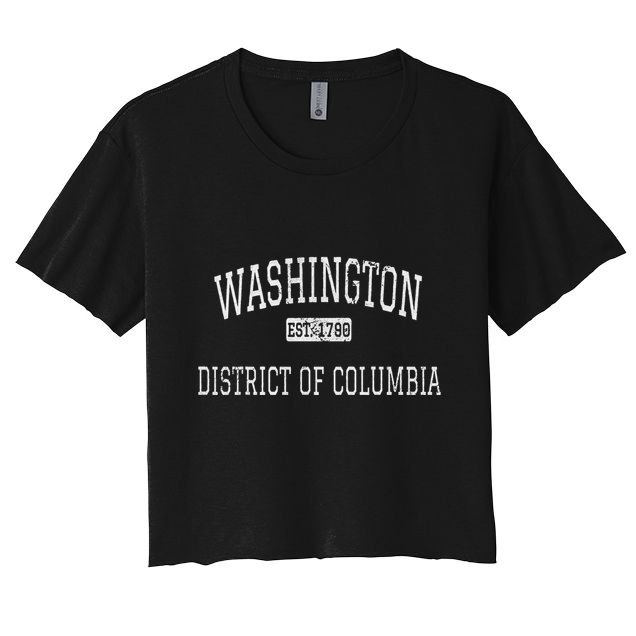 Washington Dc Dc Vintage Crop Top