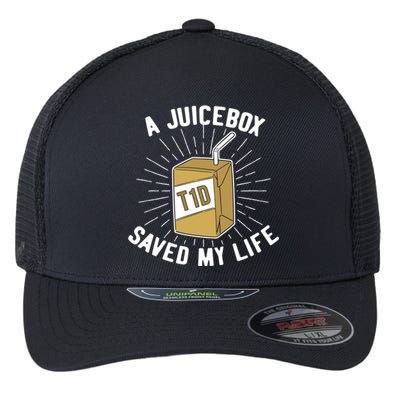 World Diabetes Day Pancreas Diabetic Gift Juice Box Gift Flexfit Unipanel Trucker Cap