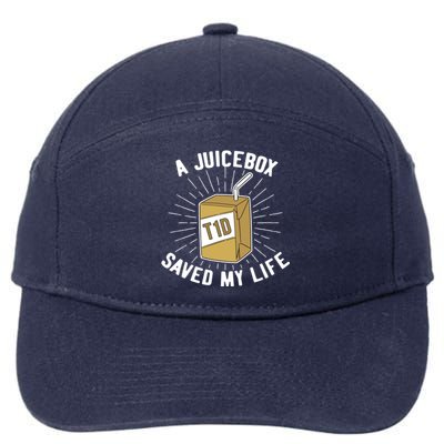 World Diabetes Day Pancreas Diabetic Gift Juice Box Gift 7-Panel Snapback Hat