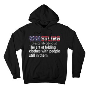 Wrestling Definition Design For Wrestler Fans Wrestle Foldin Hoodie