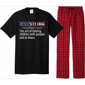 Wrestling Definition Design For Wrestler Fans Wrestle Foldin Pajama Set