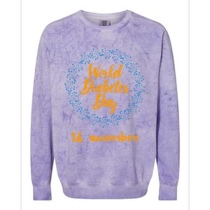 World Diabetes Day Gift Colorblast Crewneck Sweatshirt