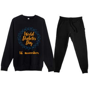 World Diabetes Day Gift Premium Crewneck Sweatsuit Set