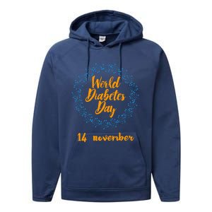 World Diabetes Day Gift Performance Fleece Hoodie