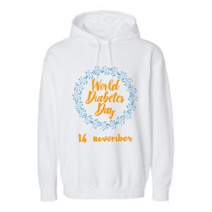 World Diabetes Day Gift Garment-Dyed Fleece Hoodie