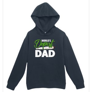 World's Dopest Dad Cannabis Marijuana Weed Funny Fathers Day Urban Pullover Hoodie