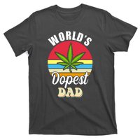 World's Dopest Dad Funny Marijuana Retro T-Shirt