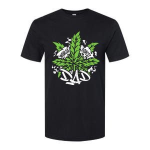 Worlds Dopest Dad Cannabis Leaf Weed Father Gift Softstyle CVC T-Shirt