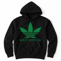 Weed World's Dope Dad Funny Weed Cannabis Leaf Father's Day Gift Hoodie