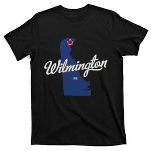 Wilmington Delaware De Map T-Shirt