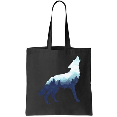 Wolf Double Exposure Surreal Wildlife Animal Wolves Gifts Bag
